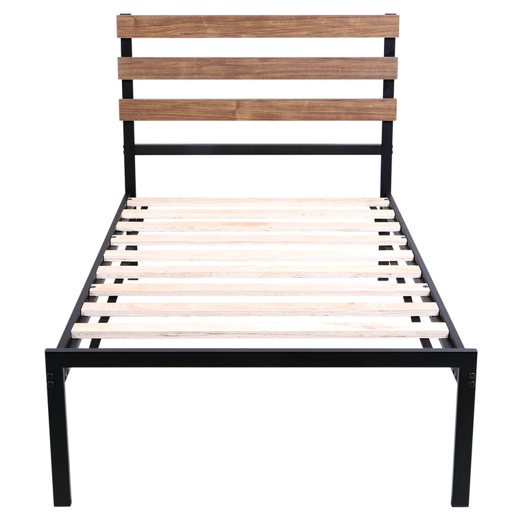 Easy Assembly Twin Metal Bed Frame No Box Spring Needed - product view 1