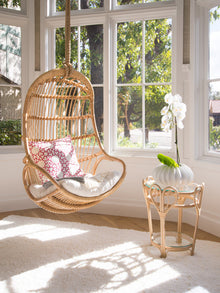 Hanging Rattan Swing Chair with Seat Cushion - product view 2