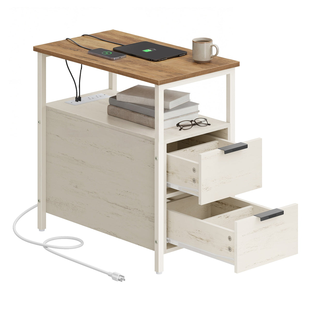 Side Table with Charging Station - product view 1