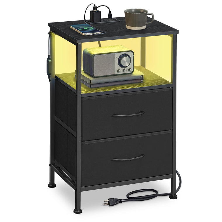 Nightstand with Charging Station, - product view 1
