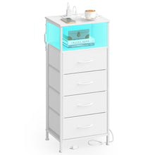 Smart bedside table with charging station and app controlled led lights - product view 4