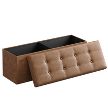 MAZIE Collection - Folding Storage Ottoman Bench with Lid