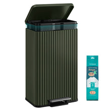 Stainless Steel Garbage Can with Lid and Removable Inner Bucket - product view 7