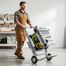 Portable Table Saw Stand | Rolling Foldable Heavy Duty Metal Base with 8-Inch Rubber Wheels - product view 8