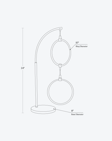 2 Ring Table Lamp - product view 6