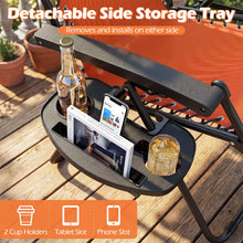 Zero Gravity Chair with Adjustable Backrest & Pillow, Cup Holder Tray - product view 7