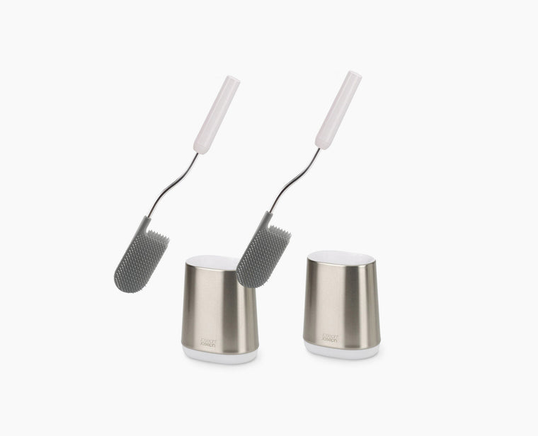 Flex™ Lite Pack of 2 Stainless-Steel Toilet Brushes - product view 1