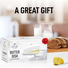 Porcelain Butter Dish With Lid & Knife - product view 7