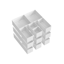 Foldable Fabric Storage Bins for Socks, Underwear, Bras, Ties, Scarves