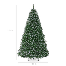 Unlit Frosted Artificial Green Spruce Christmas Tree, w/Easy Assembly - product view 2
