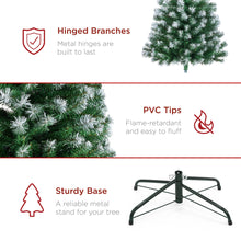 Unlit Frosted Artificial Green Spruce Christmas Tree, w/Easy Assembly - product view 6
