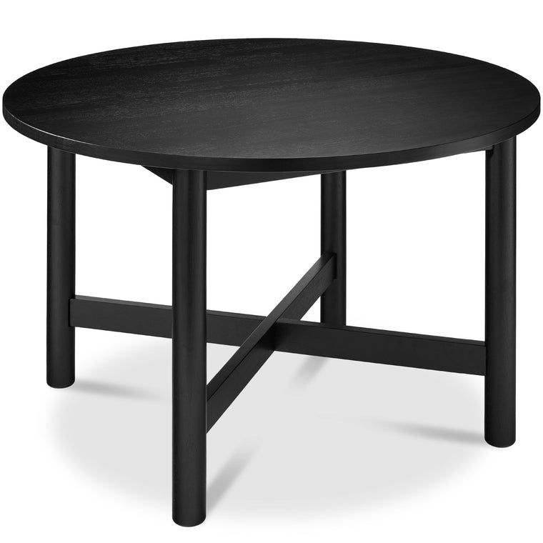 47in Round Solid Wood Dining Table, Modern Farmhouse Table For 4 - product view 1