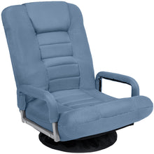 Gaming Floor Chair w/ 360-Degree Swivel, Armrest, Adjustable Backrest - product view 1