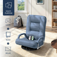 Gaming Floor Chair w/ 360-Degree Swivel, Armrest, Adjustable Backrest - product view 3