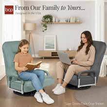 Gaming Floor Chair w/ 360-Degree Swivel, Armrest, Adjustable Backrest - product view 7