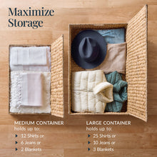 2 PC Water Hyacinth Nesting Underbed Storage Baskets - product view 4