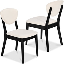 2-Piece Mid-Century Modern Wood &Upholstered Dining Chair Set - product view 8