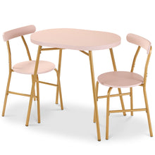 3-Piece Oval Dining Table Set, Small Kitchen Set w/ 2 Chairs - product view 8