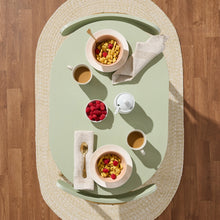 3-Piece Oval Dining Table Set, Small Kitchen Set w/ 2 Chairs - product view 3
