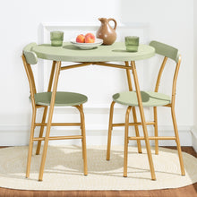 3-Piece Oval Dining Table Set, Small Kitchen Set w/ 2 Chairs - product view 4