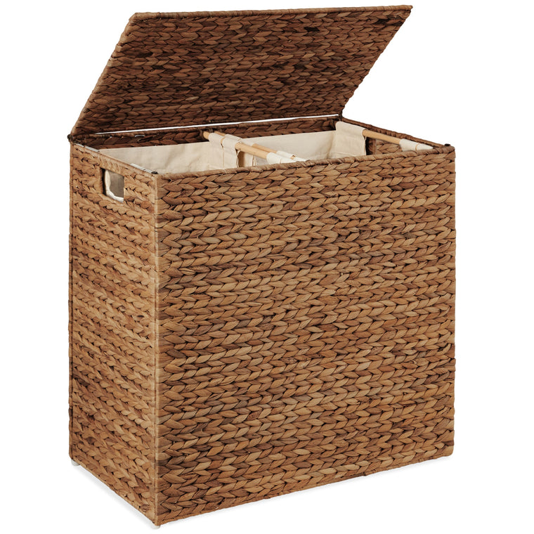 X-Large Laundry Hamper W/ Lid, Woven Laundry Basket, W/ Liner, 53 Gallon - product view 1