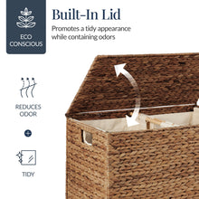 X-Large Laundry Hamper W/ Lid, Woven Laundry Basket, W/ Liner, 53 Gallon - product view 8