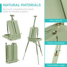 Art Easel for Painting, Portable Adjustable Tripod with 32-Piece Art Set - product view 6