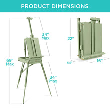 Art Easel for Painting, Portable Adjustable Tripod with 32-Piece Art Set - product view 7