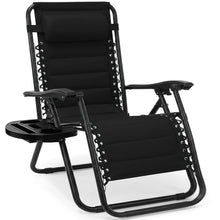 Padded Zero Gravity Recliner Lounger w/Side Tray