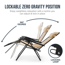 Padded Zero Gravity Recliner Lounger w/Side Tray - product view 6