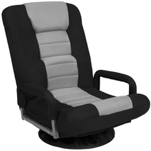 Gaming Floor Chair w/ 360-Degree Swivel, Armrest, Adjustable Backrest