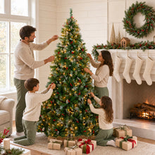 Christmas Tree PreLit Twinkling Lights Pre-Decorated Artificial Frosted Pine - product view 7