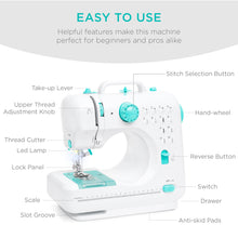6V Portable Foot Pedal Sewing Machine w/ 12 Stitch Patterns - product view 4