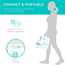6V Portable Foot Pedal Sewing Machine w/ 12 Stitch Patterns - product view 5