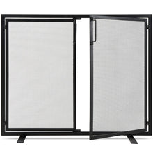 2-Door Wrought Iron Fireplace Screen w/ Magnetic Doors - 38.5x41in - product view 8