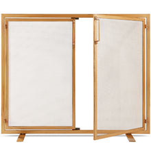 2-Door Wrought Iron Fireplace Screen w/ Magnetic Doors - 38.5x41in - product view 1