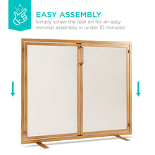 2-Door Wrought Iron Fireplace Screen w/ Magnetic Doors - 38.5x41in - product view 6