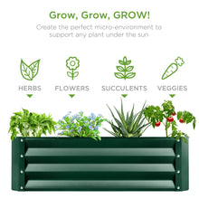 Outdoor Metal Raised Garden Bed for Vegetables, Flowers, Herbs - 6x3x1ft - product view 6