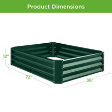 Outdoor Metal Raised Garden Bed for Vegetables, Flowers, Herbs - 6x3x1ft - product view 7