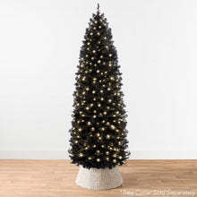Pre-Lit Black Artificial Pencil Holiday Tree - product view 2