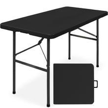 Portable Folding Plastic Dining Table w/ Handle, Lock - 4ft - product view 1