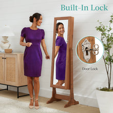 Full Length Freestanding Jewelry Mirror Armoire w/ Velvet Interior - product view 4