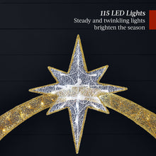 Lighted 2D Christmas Nativity Scene Outdoor Decor w/ Twinkling LED Lights - product view 4
