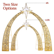 Lighted 2D Christmas Nativity Scene Outdoor Decor w/ Twinkling LED Lights - product view 7