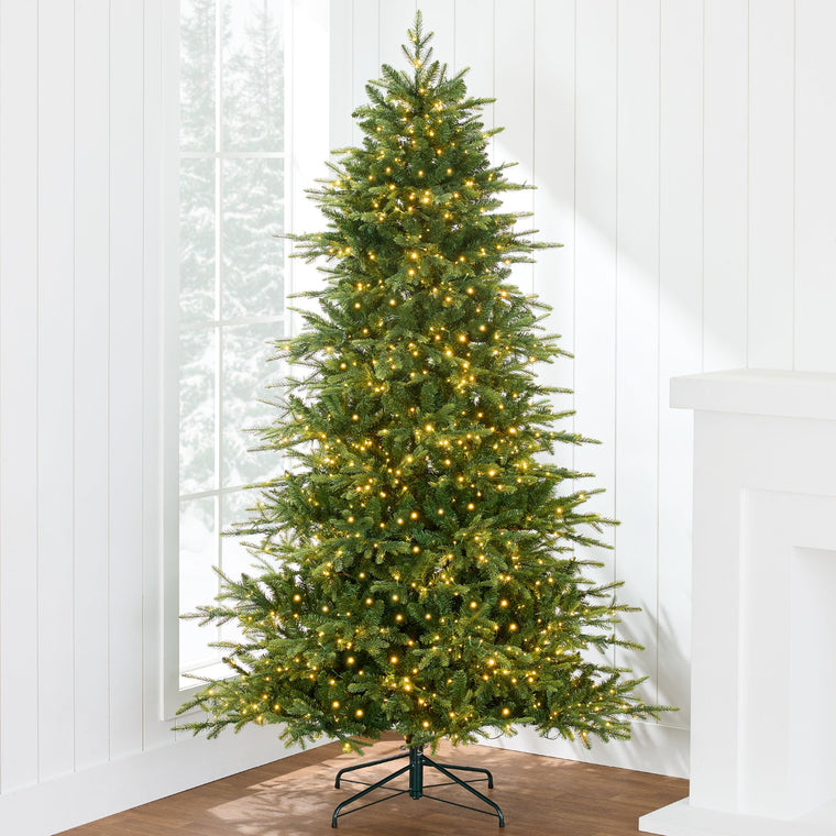 Pre-Lit Artificial Full Aspen Christmas Tree w/ 2-in-1 Twinkling Micro LEDs - product view 1