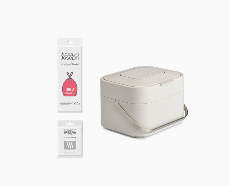 Stack 4L Stone Food Waste Caddy Starter Set - product view 1