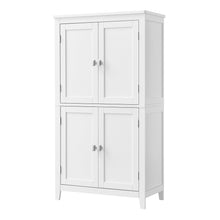 Helan Collection - Freestanding storage cabinet with adjustable shelves for bathroom - product view 3