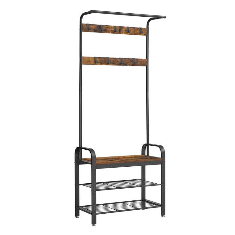 Vintage Coat Rack with Metal Frame - product view 1