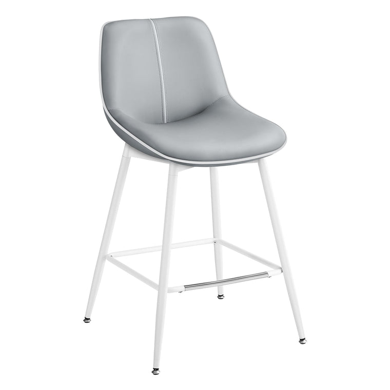 Synthetic Leather Bar Stools with Back - product view 1