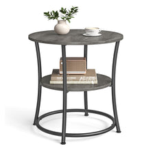 Round End Table with 2 Shelves - product view 5